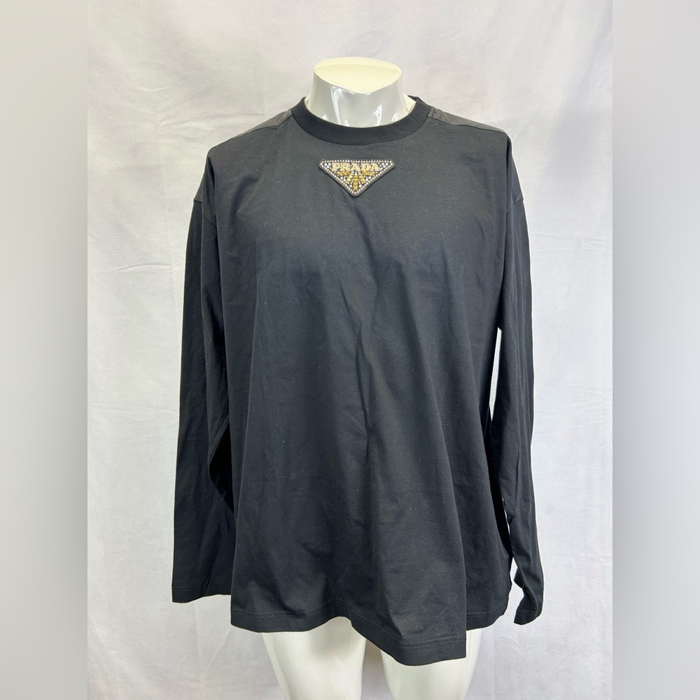 PRADA 
Long-Sleeved Jersey And Re-Nylon T-Shirt